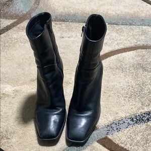 Black Leather Women's Boots